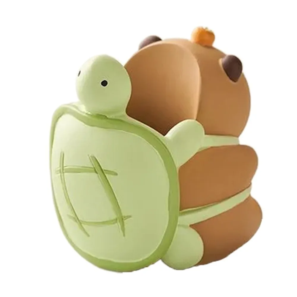 

Capybara Desk Pen Holder Resin Craft Cartoon Pencil Storage Box Ornaments Creative Stationery Organizer Cosmetic Organizer