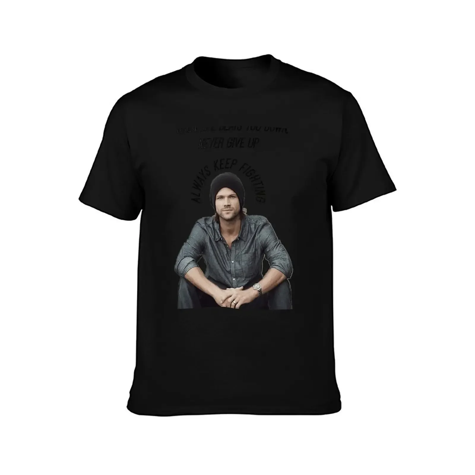 Always Keep Fighting - Sam Winchester T-Shirt graphic t shirts anime stuff mens graphic t-shirts