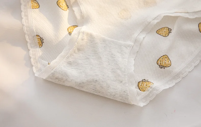 5Pcs M-4XL Cotton Panties Women Underpants Sexy Lingerie for Female Mid Waist Briefs Girls Underwear Plus Size Breathable Pantys