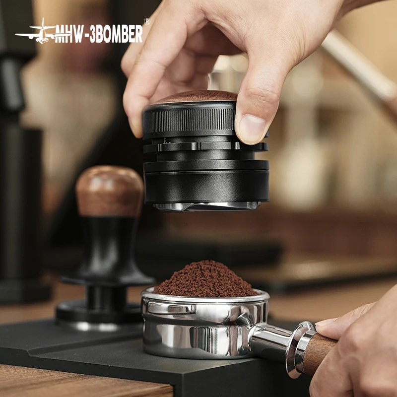 Imagem -03 - Calibrado Distribuidor Café Espresso Barista Canto Tools Café Tamper Pressão Constante 58 Milímetros