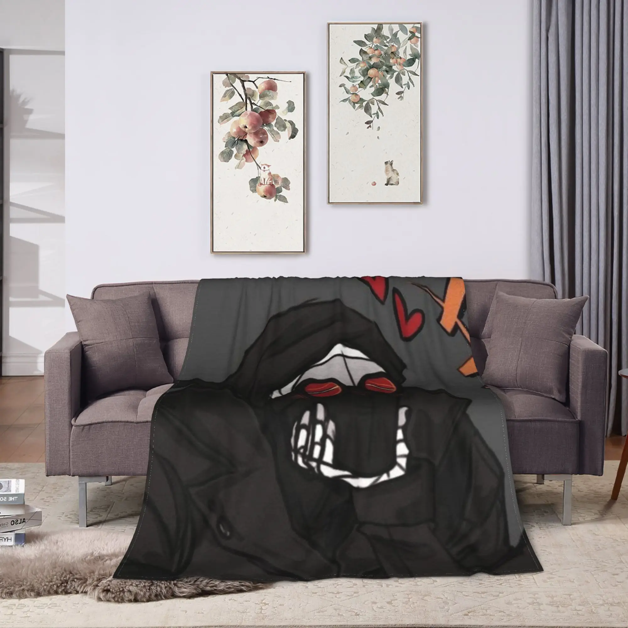 MADNESS COMBAT Hank Blankets  Warm Soft Novelty Plush Throw Blanket For Children Home Decor Flannel Bedspread Bed Cover