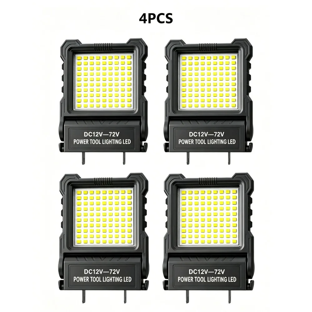 New  Super Bright LED Work Light Portable Long-Lasting Strong Light Supply for Night Work Light 72V Li-ion Battery Power Tool image 6