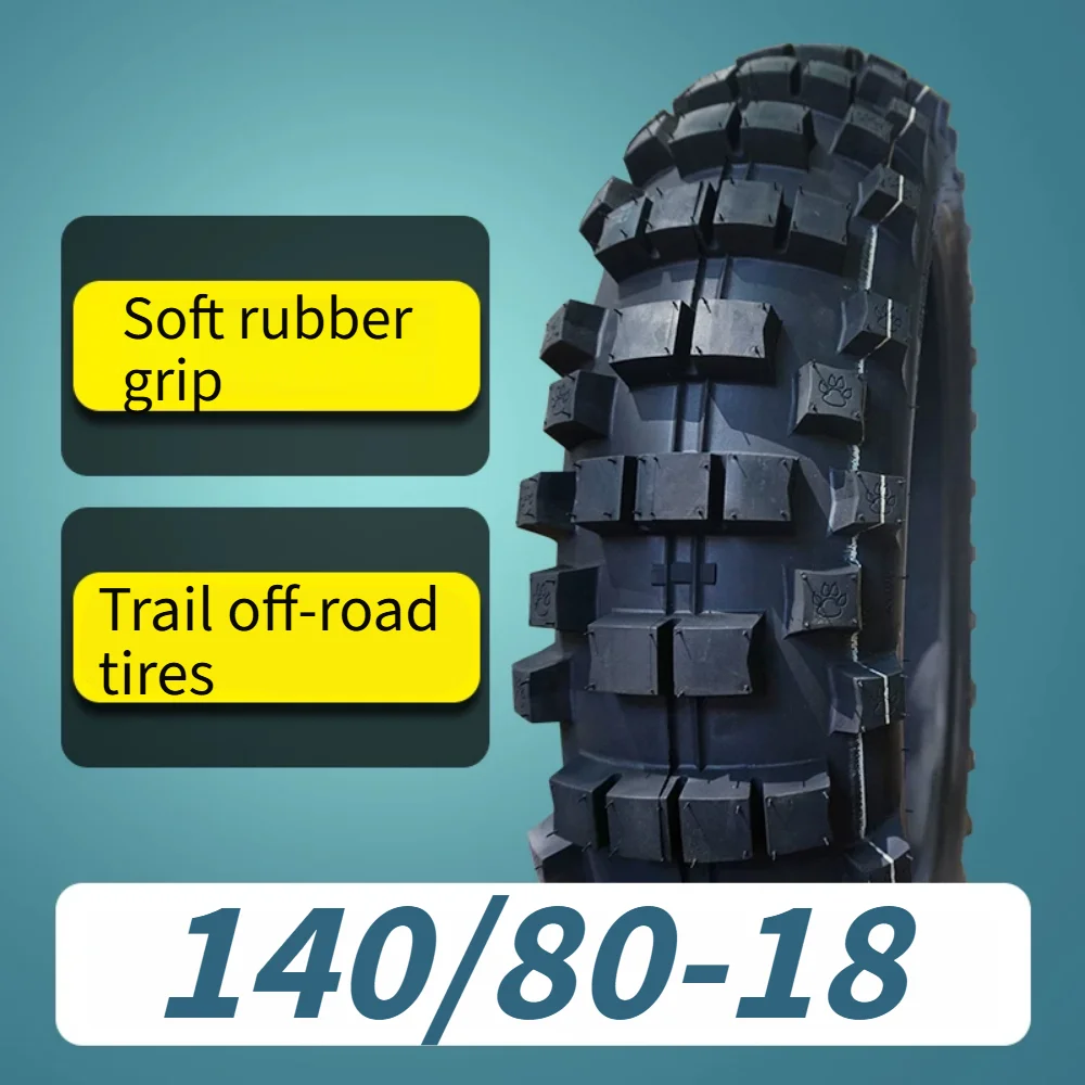 140/80-18 Motorcycle Trail Offroad Tire Strong Grip Outer Tyre For Hengjian Z300 Rear Wheel