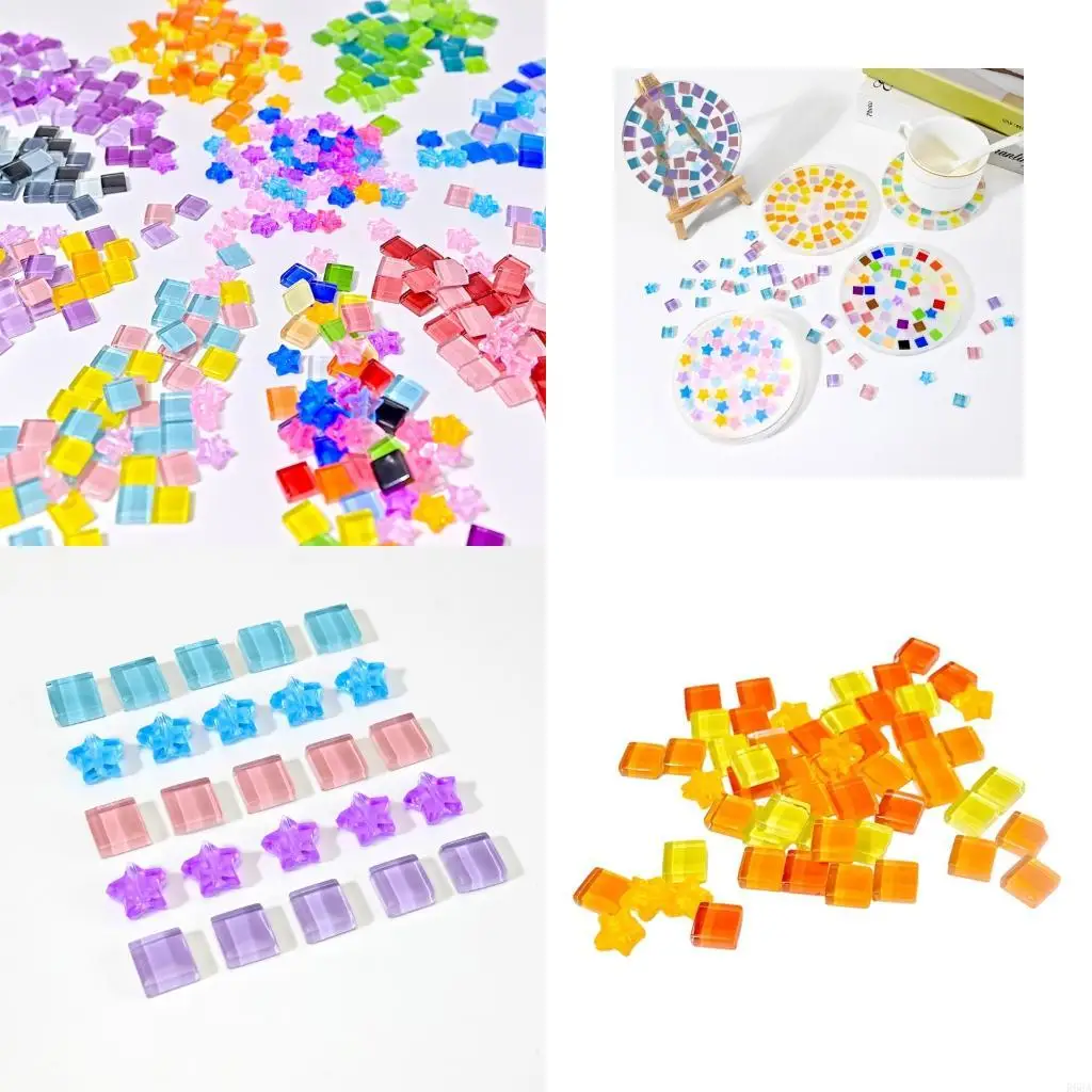 

R66A DIY Ceramic Glass Handmade Decorative Ceramic Tile Glass Tiles for Garden Decoration