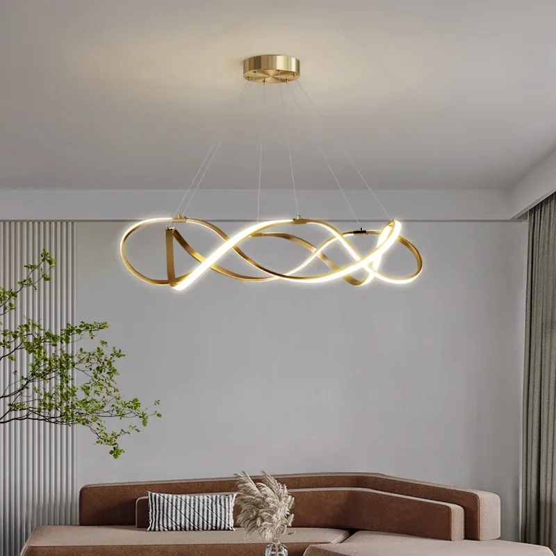 Lustres LED Ceiling Chandelier light lamp For Living Room Bedroom modern LED Large Chandelier Lighting Fixtures AC85-260V Gold