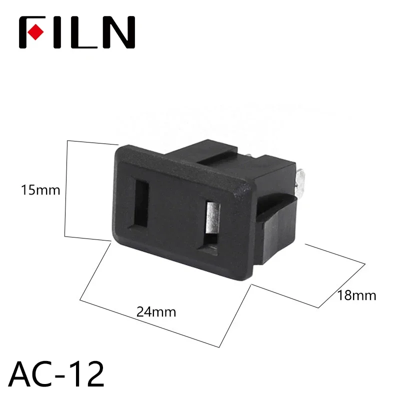 IEC320 C14 Elektrische AC-Buchse 3-polig Rot LED 250V 10A Sicherung Buchse Stecker Einlassanschluss 2-polige Buchse Montage-Wippschalter – Detail 26