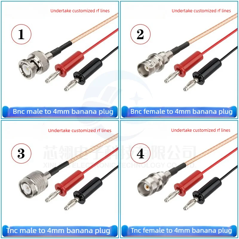 1PCS SMA SMB BNC TNC N to banana head 4mm cable adapter cable male female head Q9 antenna extension cable