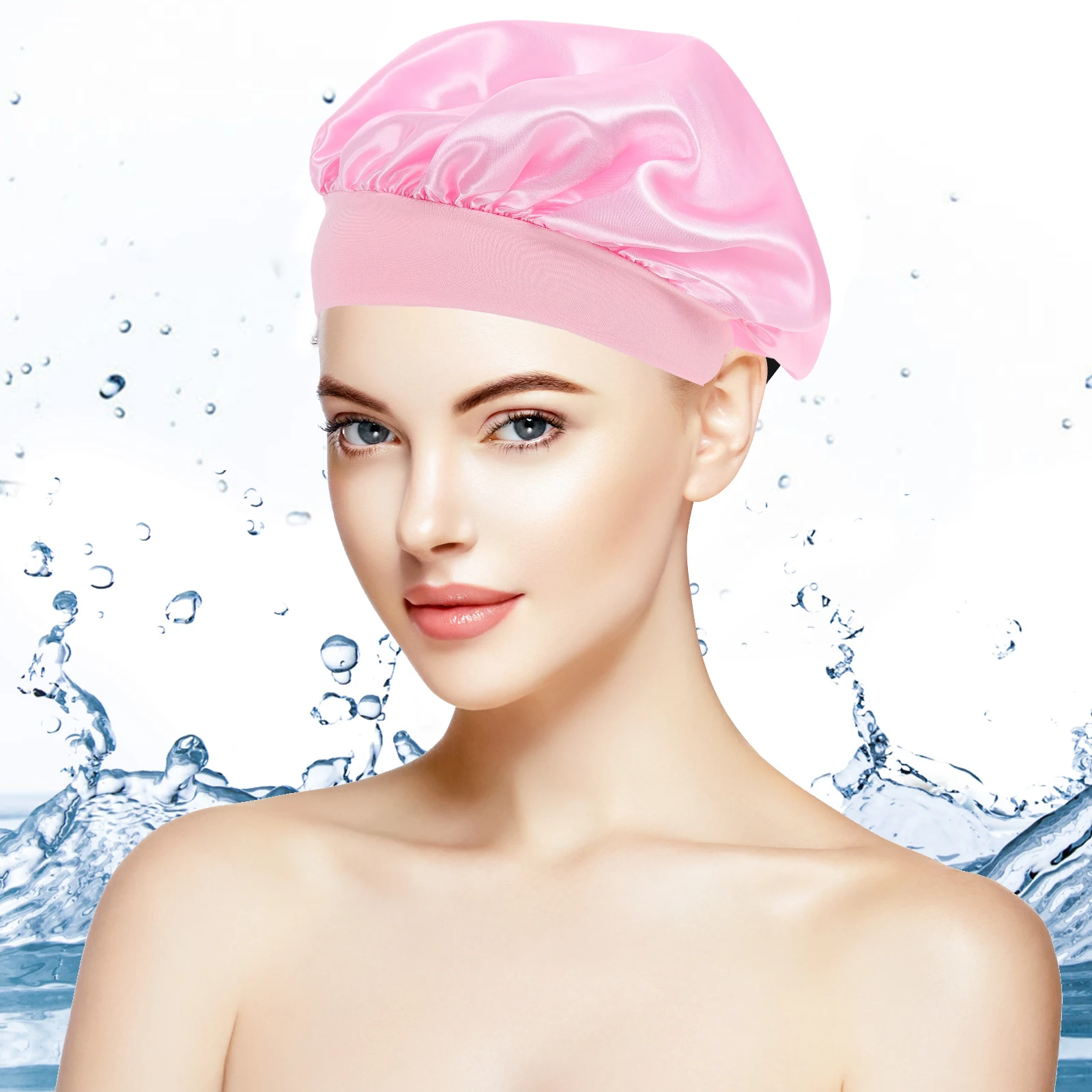 

High Elastic Headb for Long Hair Protection Polyester Material Sleeping Hat Hair Protector Comfortable Elastic Design