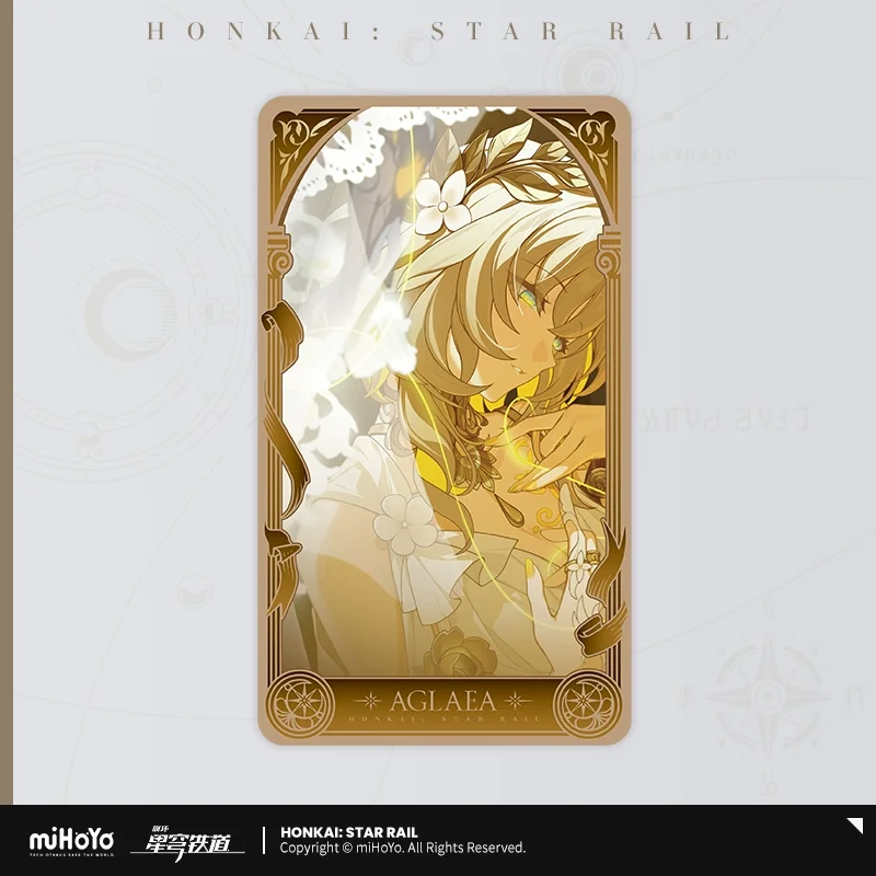 Presale Sunsyea Honkai Star Rail Official Merch miHoYo Original Authentic Amphoreus Theme Series Laser Cards Aglaea Anaxa Mydei