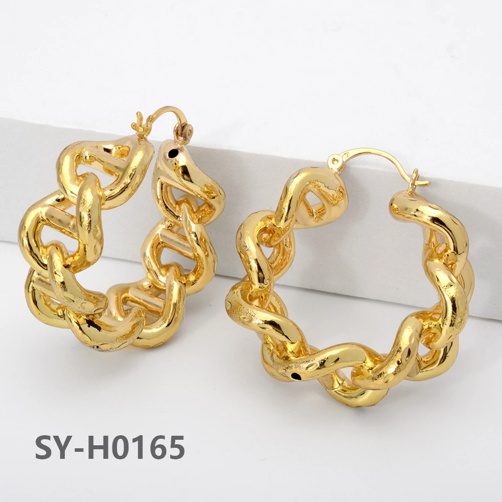 Sunny Jewelry Exaggerated Earrings African New Fashion Copper Large Style For Women Lady Daily Wear Party Wedding Gifts Classic