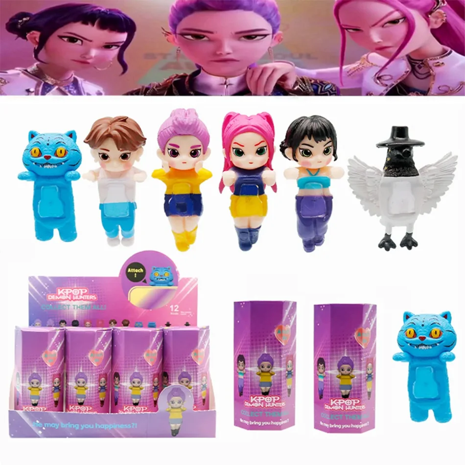 

8 см Kpop охотники на демонов виниловые фигурки новые K-POP Demon Slayer миниатюры куклы Lumimila Zoey настольный орнамент украшения подарки