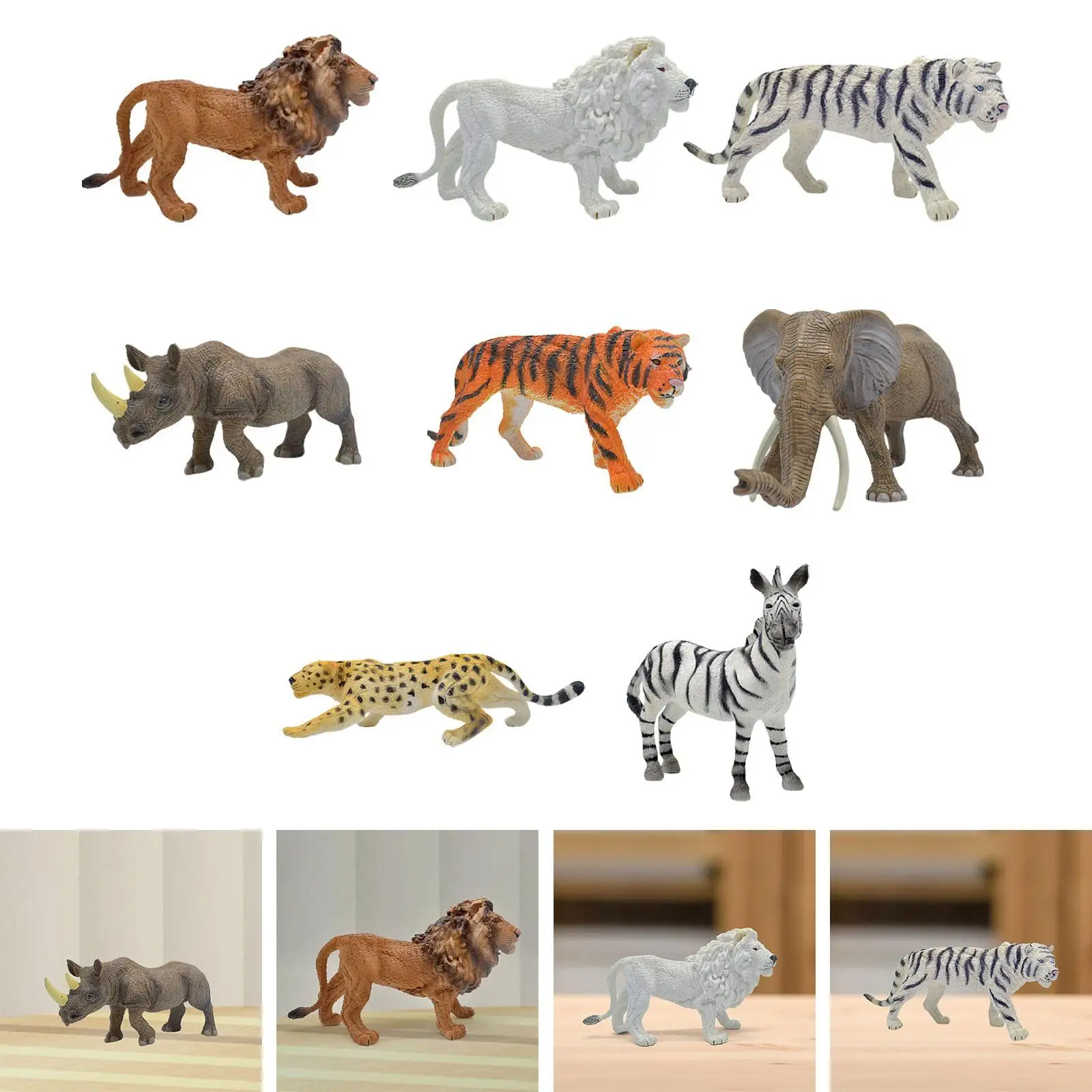 Dierenbeeldjes Feestartikelen Realistisch Leeftijden 3+ Meisjes Jongens Dierenspeelset