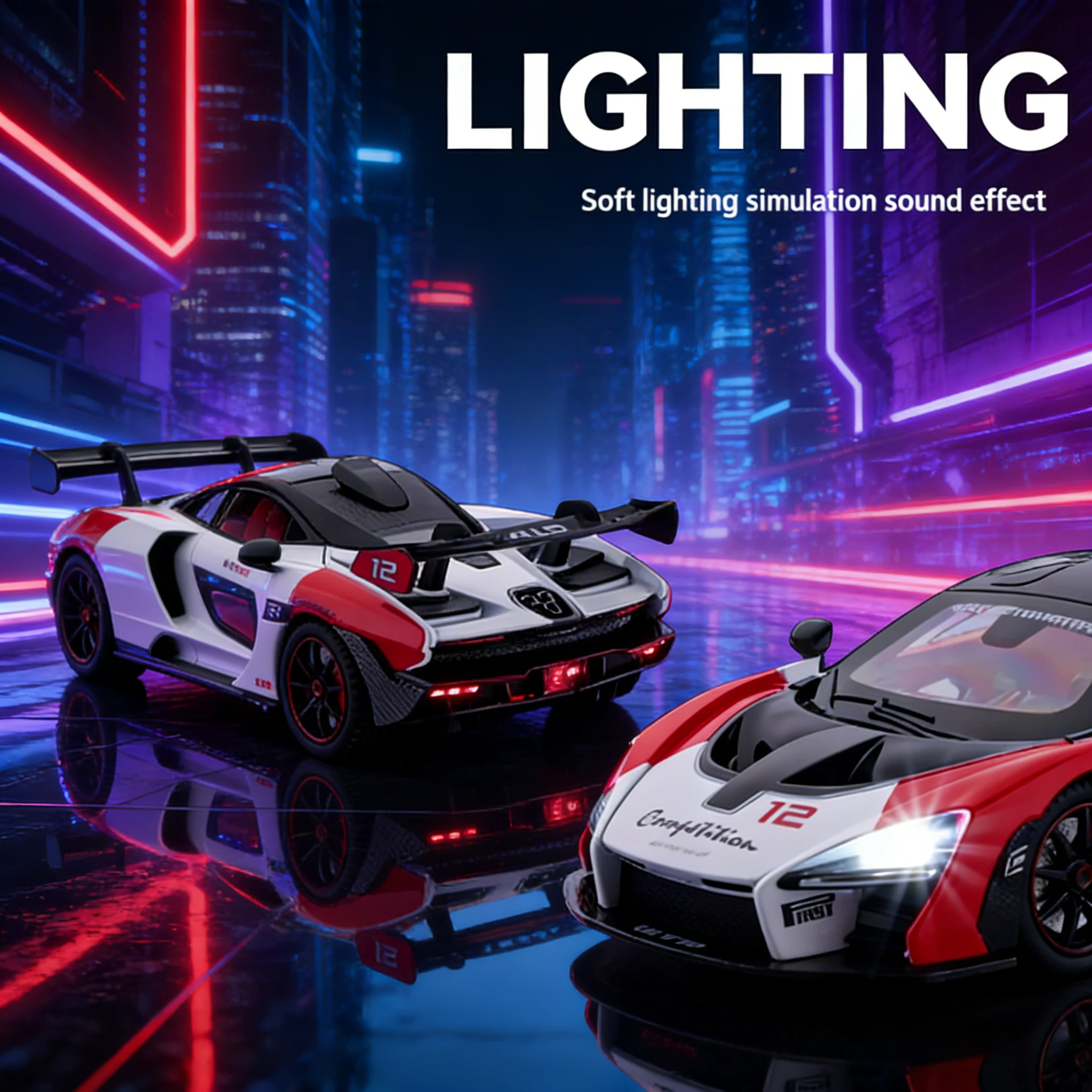 

️ 1:24 Sim Track Sports Car | Топ-подарок для мальчика + элегантный коллекционный орнамент!