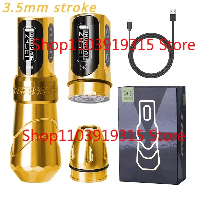 

FK Iron Flux Max, новый стиль, популярная профессиональная беспроводная роторная машина для татуировки, ручка 3,5 мм, 4,0 мм, ход 4,2 мм, художественный дом
