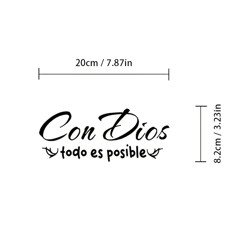 「With God，Everything is possible」Automobile sticker，Also suitable for motorcyclesTruck、Waterproof sticker for notebook computer