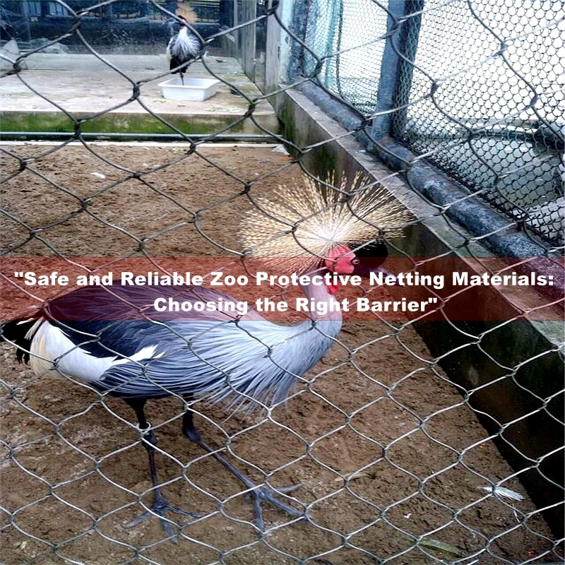 Company Flexible Metal Stainless Zoo Mesh Fencing For Zoological Garden Wildlife Exhibit