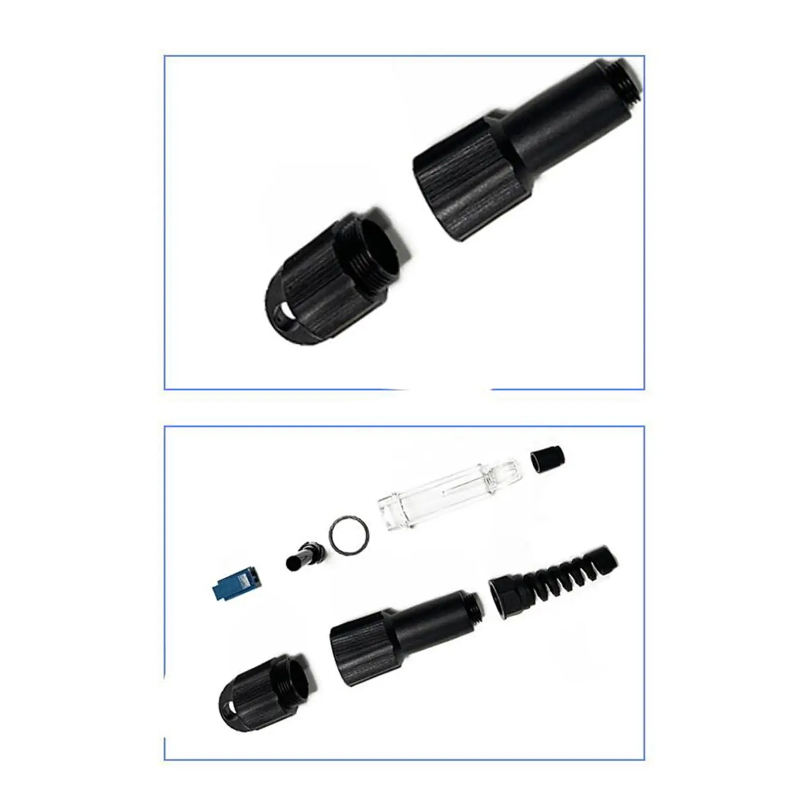 Fiber Optic Connector Protector Shell Cord Cover for Audio Data Cable Dust Proof Waterproof Plastic Sleeve Outdoor