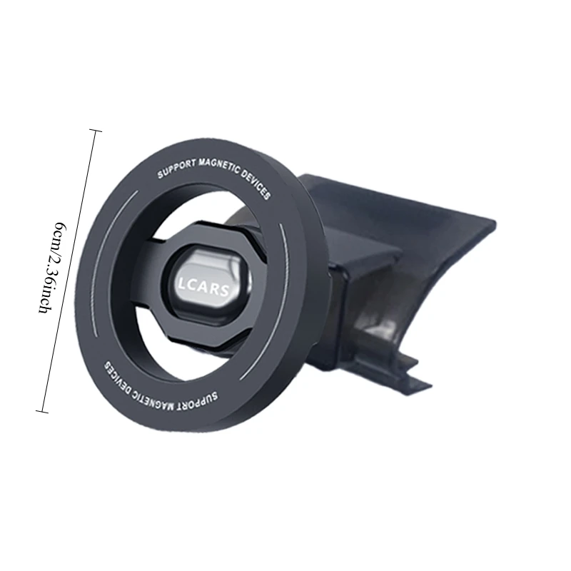 Car Magnetic Phone Mount Holder, Vent‑Clip Navigation Stand, Vehicle Accessory Fit for 20‑25 Q7L, 19‑24 Q8L