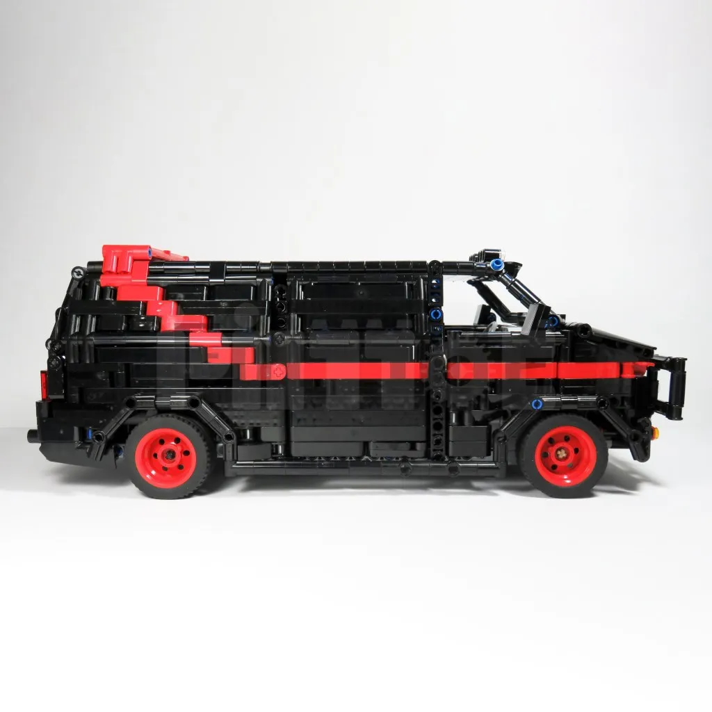 MOC-5945 a-team Van by Chade klocki do budowy Model łączone zabawka elektryczna Puzzle dla dzieci prezent