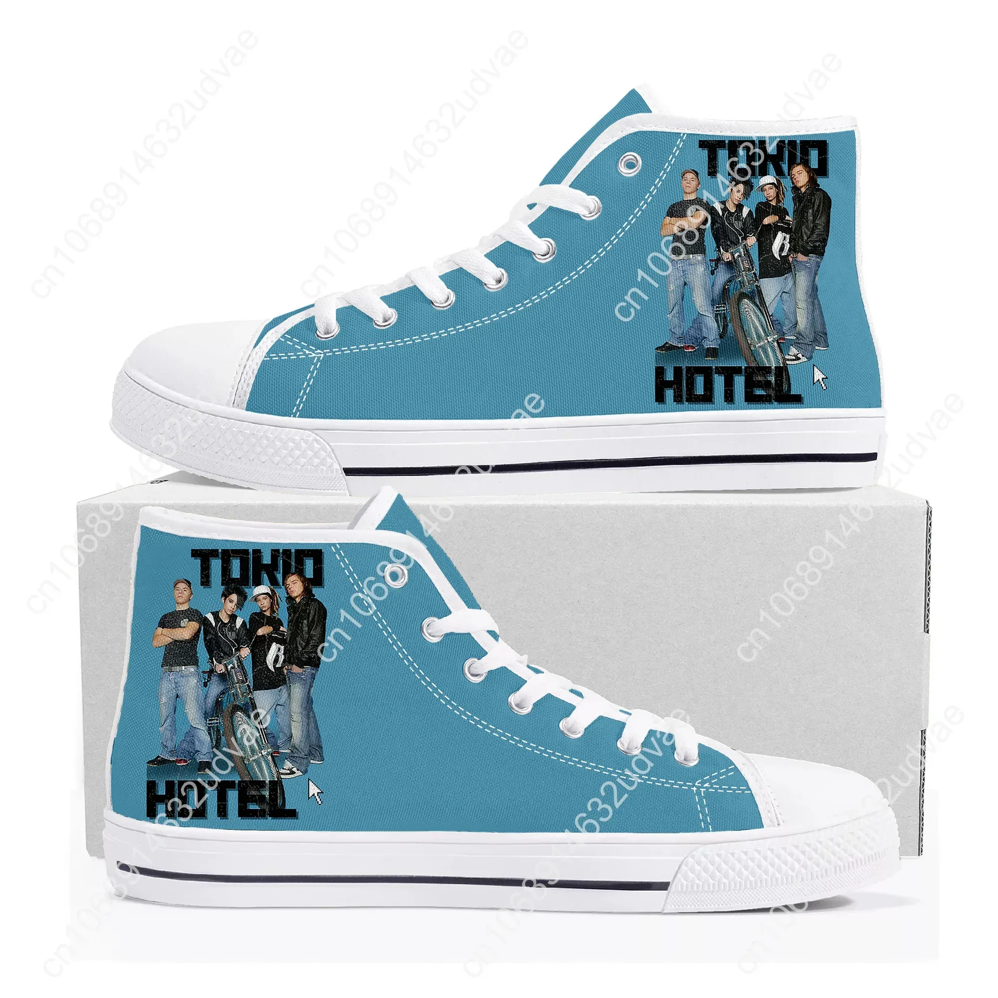 Germany Rock Band Tokio Hotel High Top Shoes Mens Womens Teenager High Quality Sneakers Canvas Sneaker Casual Couple Custom Shoe