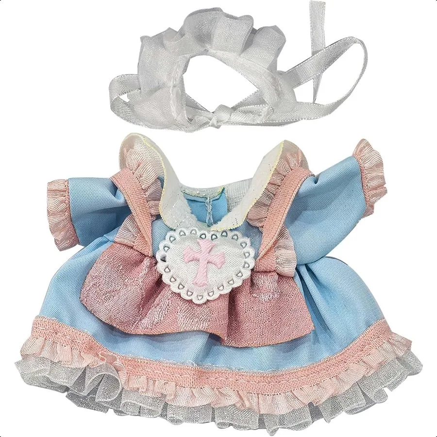 

17cm Doll Clothes NO Doll Cute and Chic Outfits 3 Piece (Dr + Hair Band) Kawaii Doll Set Accories are Suitable for Birthday Gif