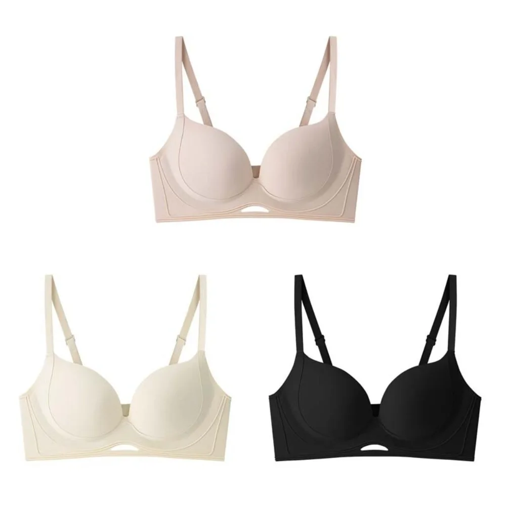 Sutiã em v profundo sem fio, justo, à prova de choque, sem rastros, push up, lingerie, anti-flacidez, sutiã para mulheres, yoga