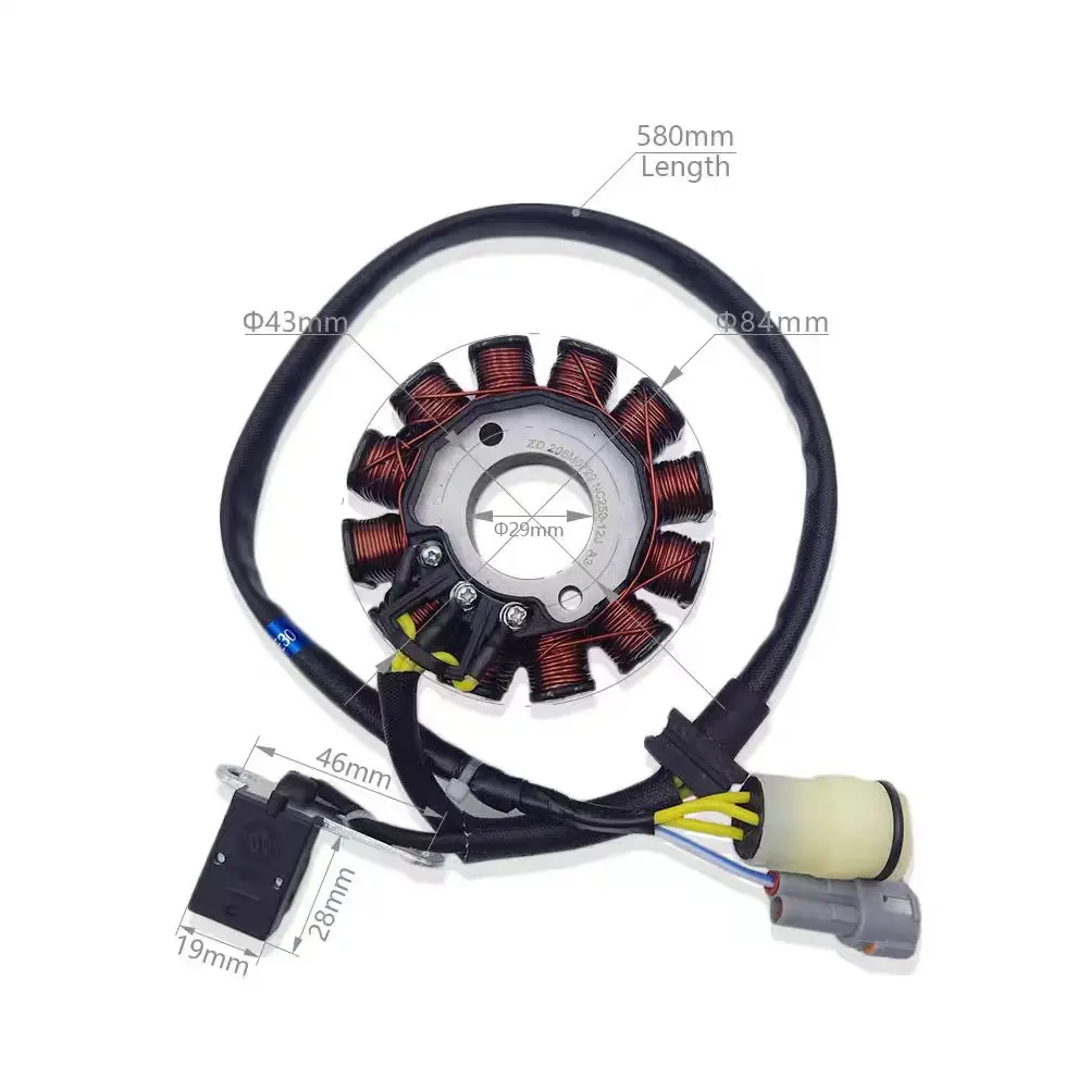 

Motorcycle Magneto Stator 12 coils for ZONGSHEN Carburetor Engine NC250 NC300 KAYO K6 T6 K16 AJ1 K7 Motoland BSE Asiawing Xmoto