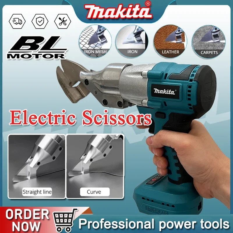 

Makita Brushless Electric Scissors Rechargeable Cordless Iron Sheet Scissors Cutting Tools Metal Sheet Shear Fit 18V Battery