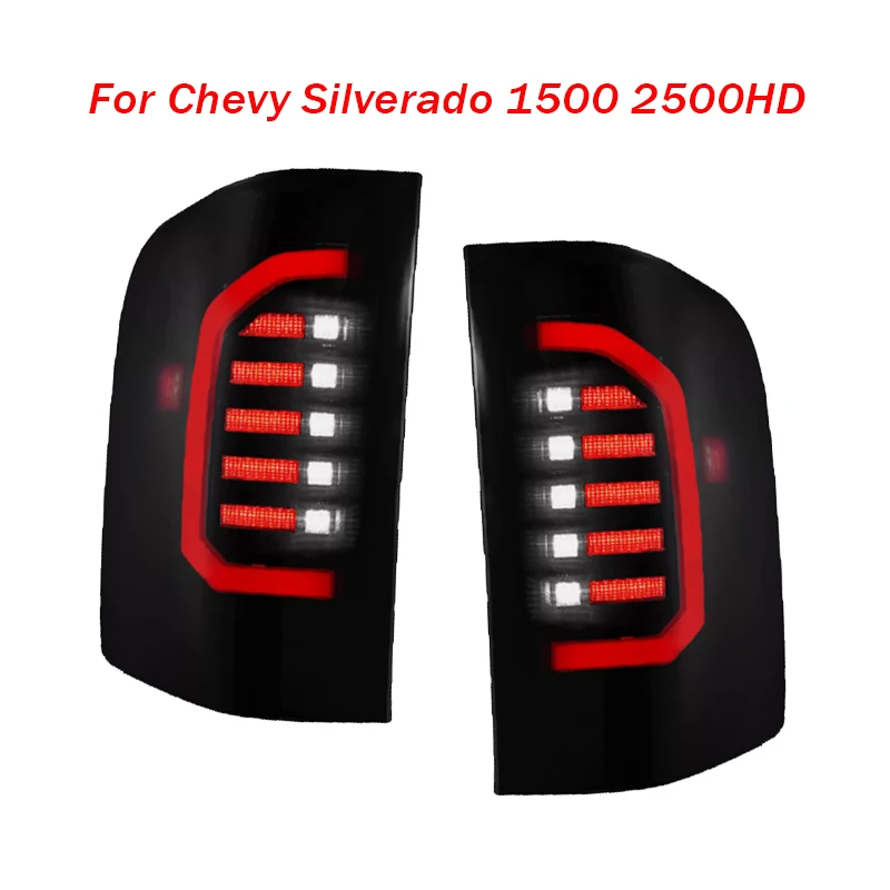 

Car Tail Light Assembly For Chevy Silverado 1500 2500HD 3500HD 2007-2013 Rear Headlight Stop Brake Lamp Signal Tail Lights