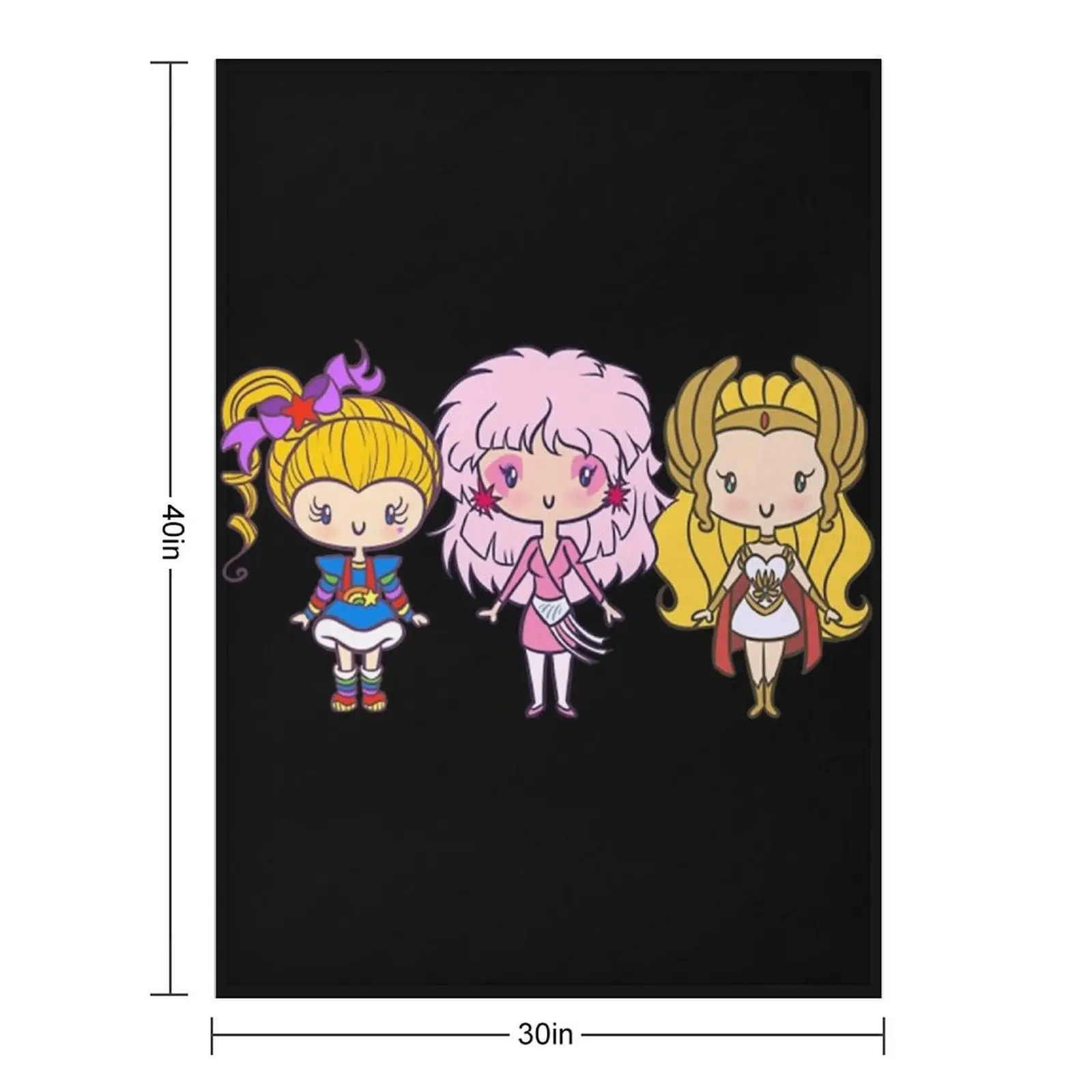 Lil' CutiEs- Eighties Ladies Throw Blanket Thin christmas gifts Summer Summer Beddings Blankets