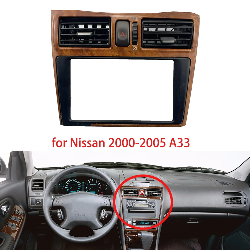 

yaocaiss used 2000-2005 for Nissan Centro A33 2.0 30 Front Dash Middle Air Conditioner AC Vent Grille Frame Outlet Assembly