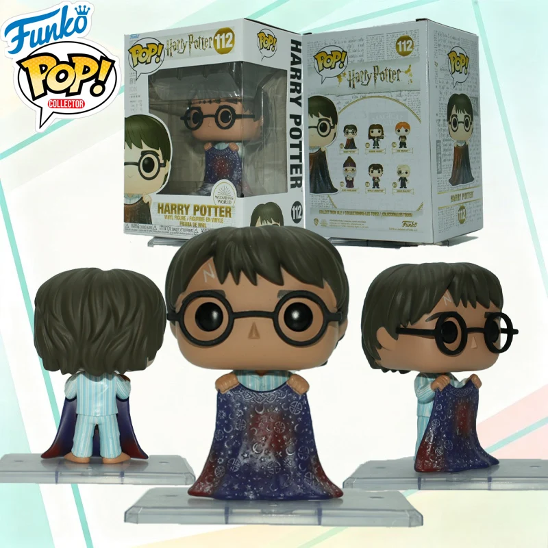 Figura de Vinilo FUNKO POP de Harry Potter del Mundo Mágico, Figura de Acción de Harry con Capa de Invisibilidad, Juguetes para Niños y Niñas, Modelo de Regalo
