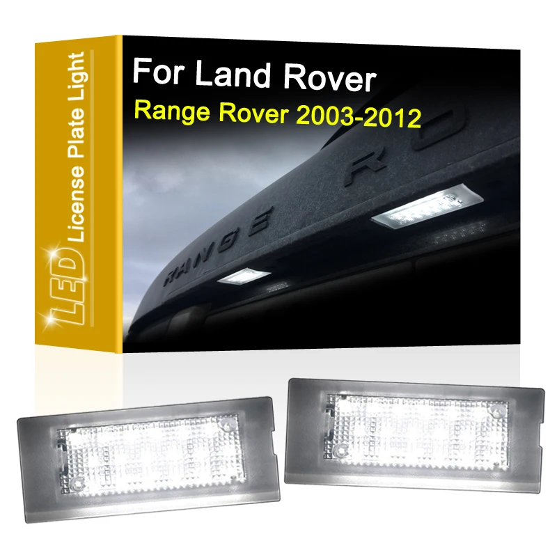 LED Number Plate Lamp For Land Rover Range Rover 2003 2004 2005 2006 2007 08 09 10 11 2012 White License Plate Light Assembly