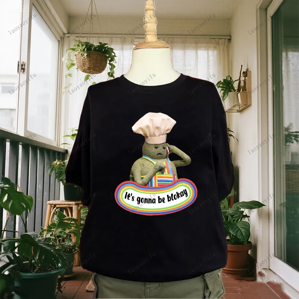 The Tiny Chef Show Season Cute Cartoon Printed T Shirt Summer Women Cotton T-Shirts Tops Fashion Female Streetwear Personality