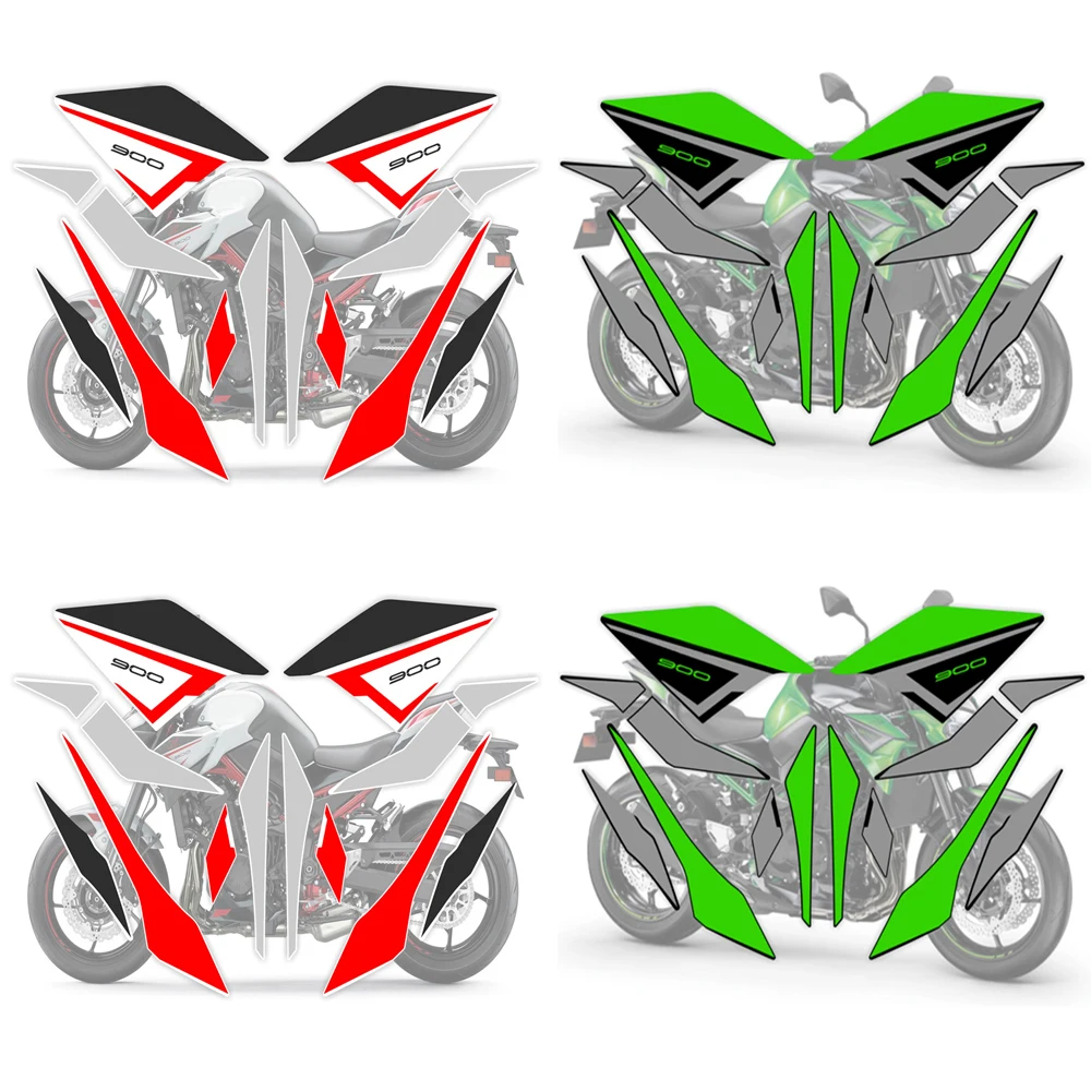 For KAWASAKI Z900 Z 900 ZR900-F ZR900F Motorcycle Accessories Fairing Sticker Whole Car Sticker Kit