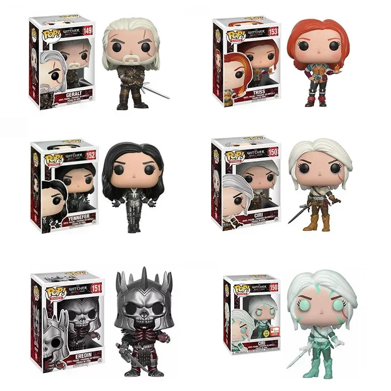 Funko The Witchers CIRI 150р. # И ГЕРАЛЬТ 149г. #   ЭРЕДИН 151 #   ЙЕННЕФЕР 1525. #   Коллекция фигурок, модель игрушки для детей, подарок