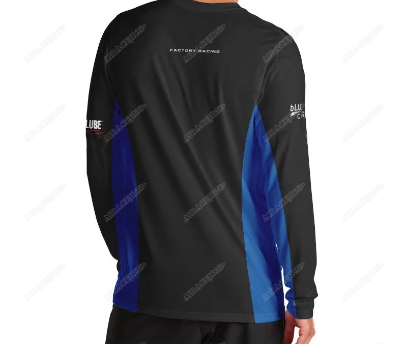 For YAMAHA T-shirt Summer Car Fans Motorcycle Factory Racing Team Men's Quick Dry Not Fade Anti-UV Jerseys Long Sleeves