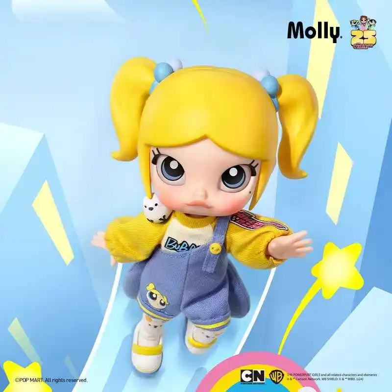 

Genuine Molly X Powerpuff Girls Blind Box Toys Movable Joint Bjd Dolls Cute Action Figure Collection Model Kawaii Girls Gift