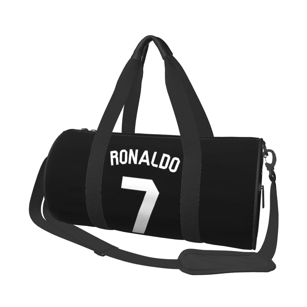 CR7-Cristiano-Ronaldo Round Large Capacity Travel Duffel Bag, Handheld travel bag, lightweight storage luggage bag