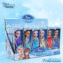 cartoon 16cm  Disney Frozen Princess Doll Snow Queen Elsa Figure Doll Toy Princess Anna Character Model Toys for Girl Random 1Pc