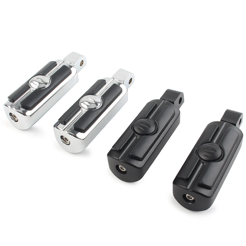 1 Pair Motorcycle Rear Footrests Foot Pegs Rest For Honda VTX1800 2002-2008 For VTX1300 2003-2006