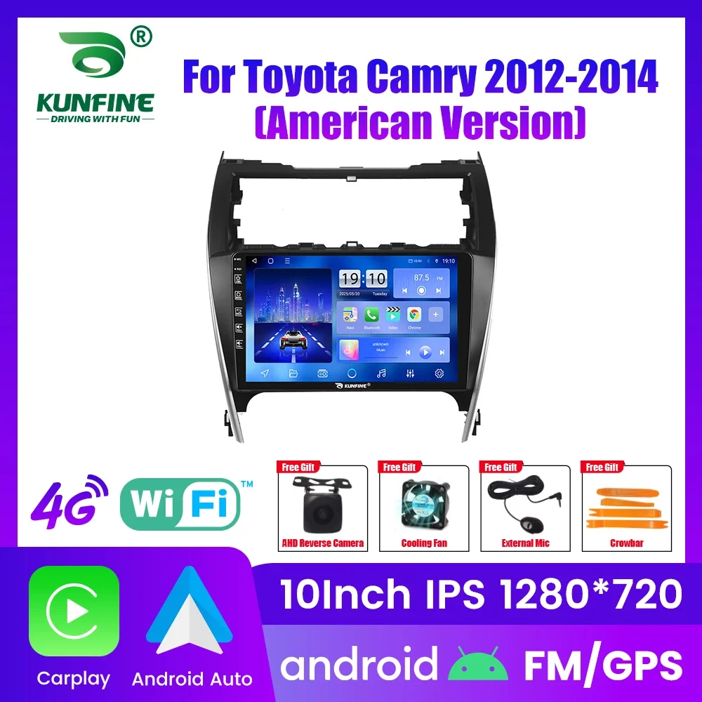 

Автомагнитола Android для Toyota Camry 2012-2014, 2DIN, 8-ядерный процессор, GPS-навигация, IPS-экран, поддержка CarPlay и Android Auto