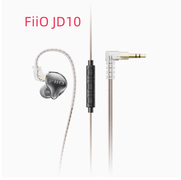 

NEW FiiO JD10 Wired Earphones HIFI Stereo Bass Music Earbuds In Ear Sport Headphones Gaming Headset