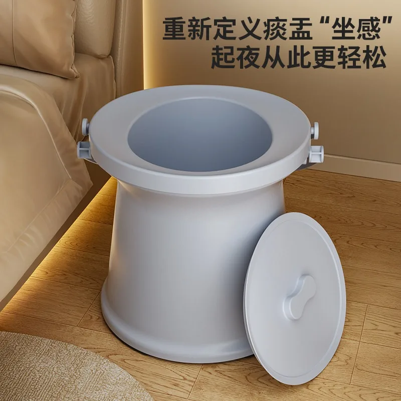 New Plastic Odor‑Proof Bedside Urinal Pot With Lid Portable Toilet For Elderly Pregnant Women Home Bedroom Night Use