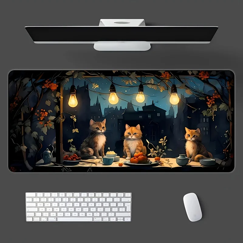 

Large Mouse Pad Professional Desk Mat Smooth Cloth Surface Anti Slip Rubber Base for Home Office PC Laptop Work Desk Desk Pad Ac
