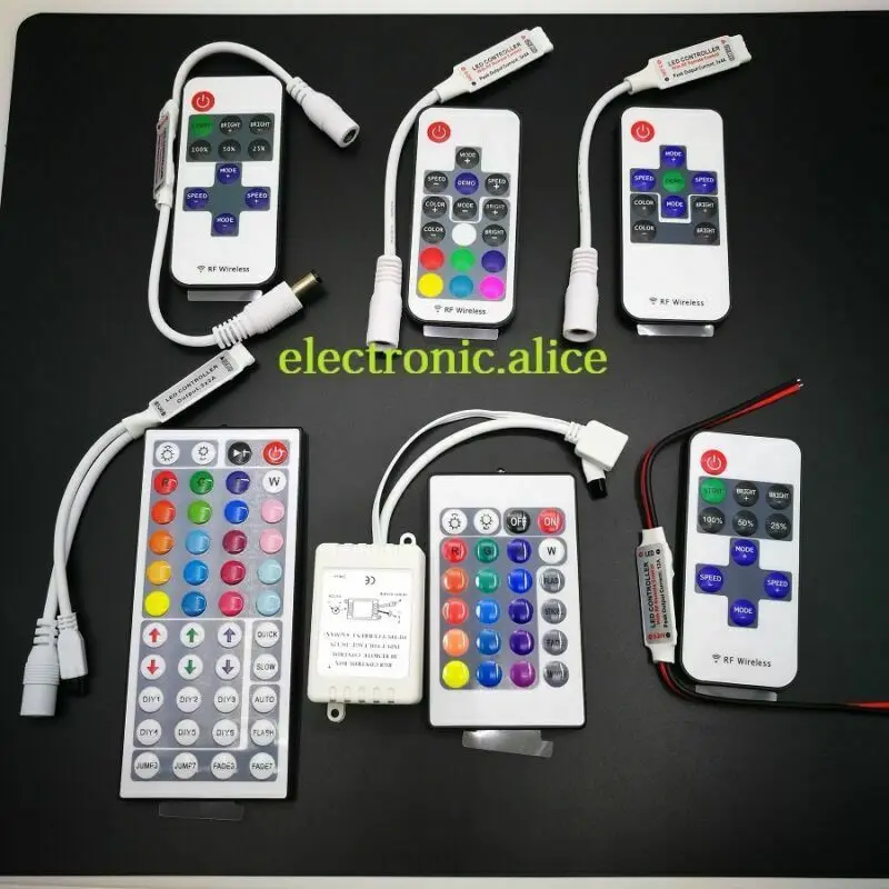 LED Streifen Licht Mini 3/11/17/24/40/44 Schlüssel IR Fernbedienung Wireless Controller Wifi LED RGB Controler DC12V MIni Wif Für 3528 5050 RGB