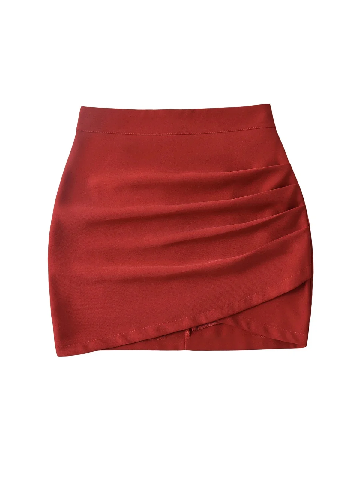 مثير مطوي عالية الخصر دعوى Sle تنورة المرأة التخسيس ort تنورة مكافحة الضوء المشي تنورة ارتداء اليومي Bodycon تنورة