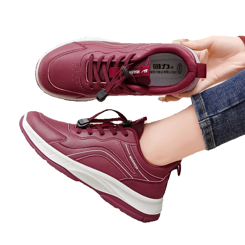 Comfortable Leather Walking Shoes For Women And Elderly_voghion.com
