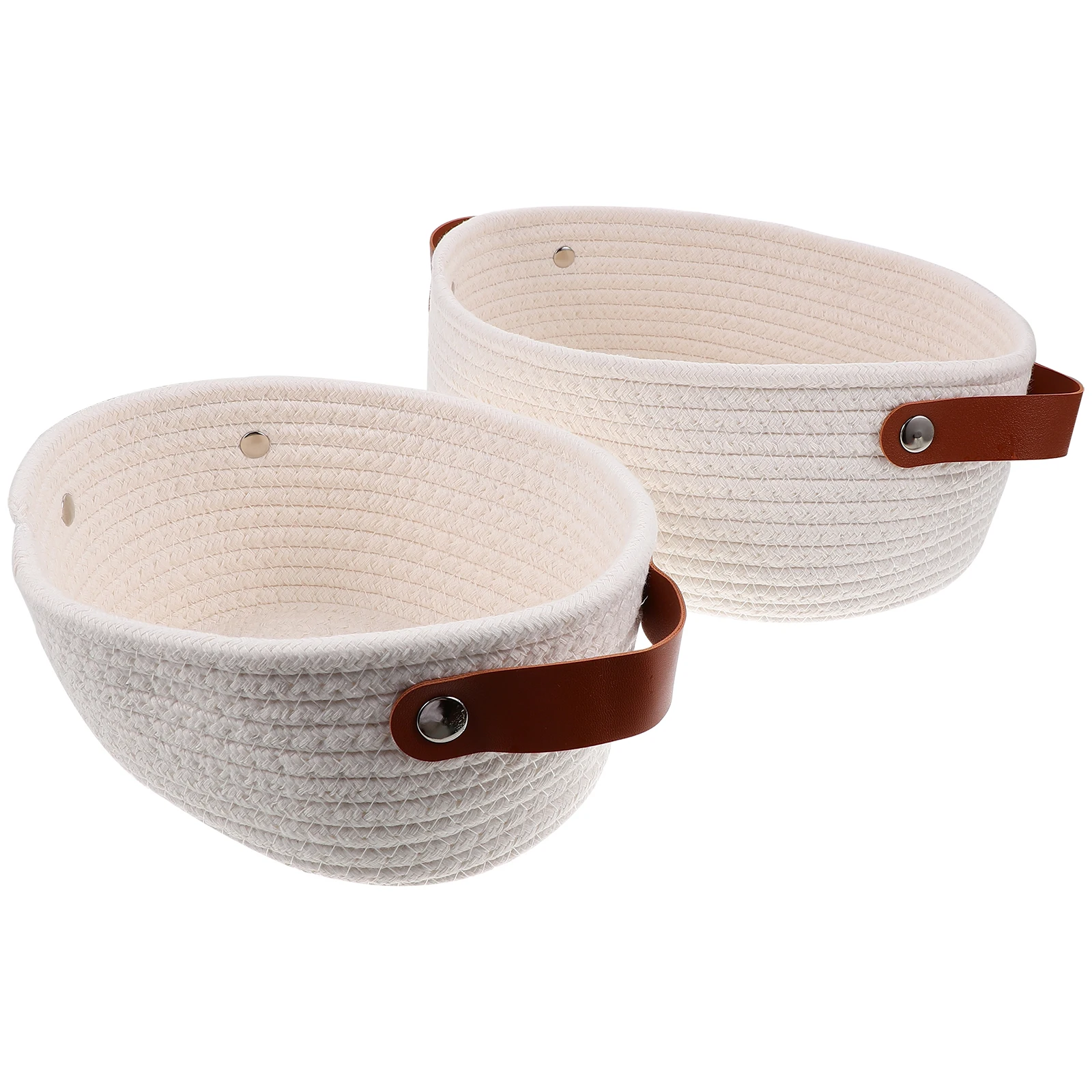

Home Accessory Cotton Rope Storage Basket Hamper Woven Baskets Organizer Desktop