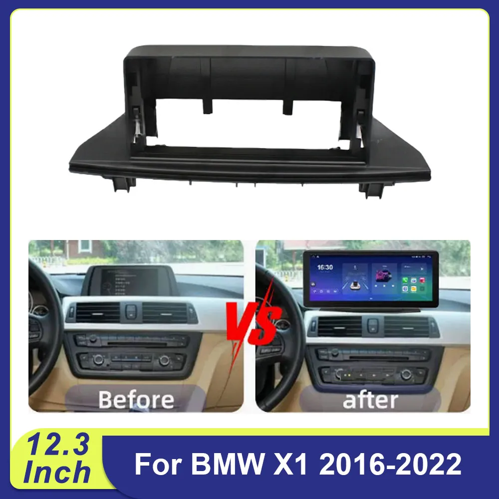 Kit de tablero Android "12,3" para BMW X1 2016-2022 |   Decodificador CANBUS y adaptador de panel Facia"